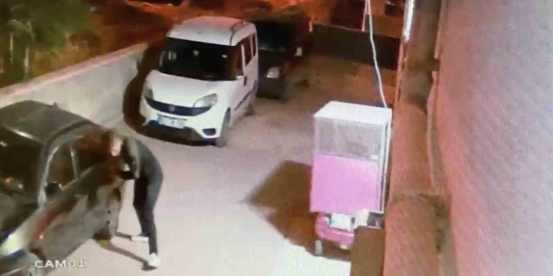 Park halindeki araçların lastiklerini patlatan şahıs yakalandı