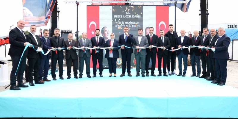 Düzce’de yeni 24 adet iş makinası hizmete alındı