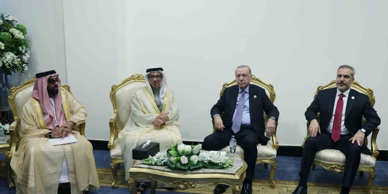 Cumhurbaşkanı Erdoğan, BAE Devlet Başkan Yardımcısı Al Nahyan ile görüştü