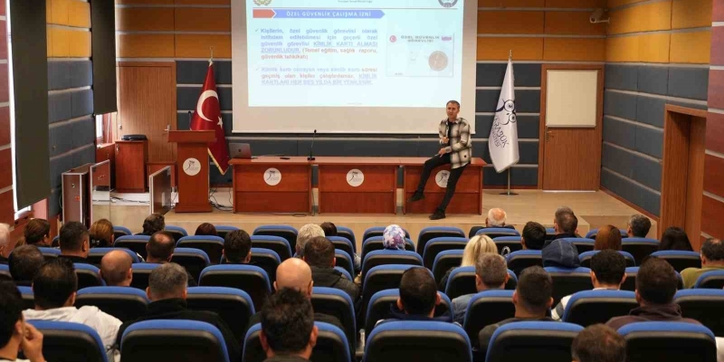 KBÜ’de güvenlik personellerine eğitim verildi