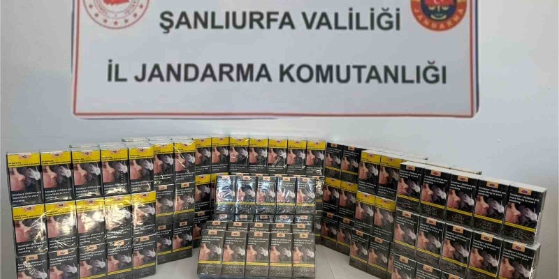 Şanlıurfa’da bin 496 paket gümrük kaçağı sigara ele geçirildi