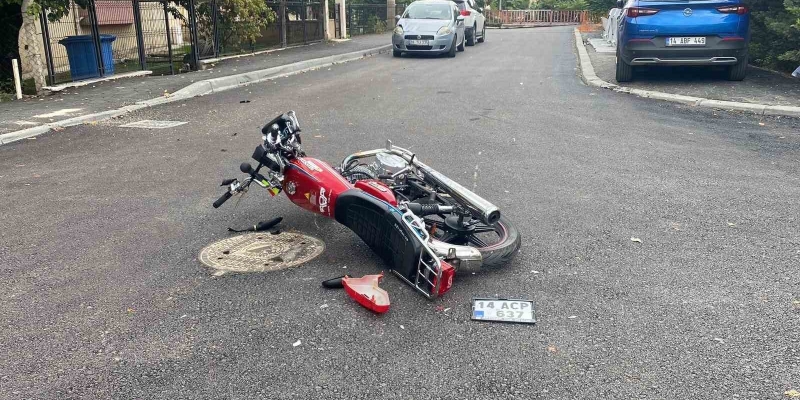 Bolu’da motosiklet ile otomobil çarpıştı: 1 yaralı