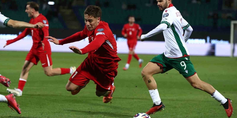 2026 Dünya Kupası Avrupa Elemeleri: Bulgaristan: 1 - Türkiye: 1 (İlk yarı)