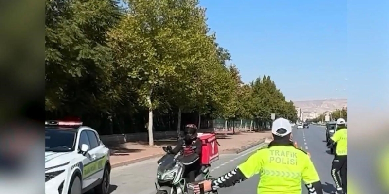 Kayseri’de 356 motosiklet sorgulandı: 7 araç trafikten men edildi