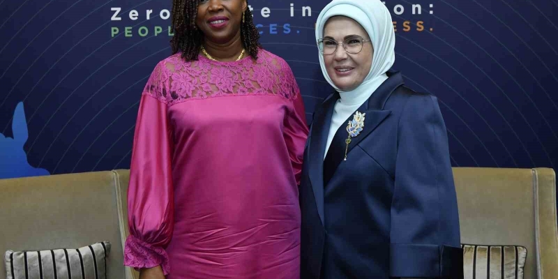 Emine Erdoğan, Sierra Leone Cumhurbaşkanı’nın eşi Fatima Maada Bio ile görüştü