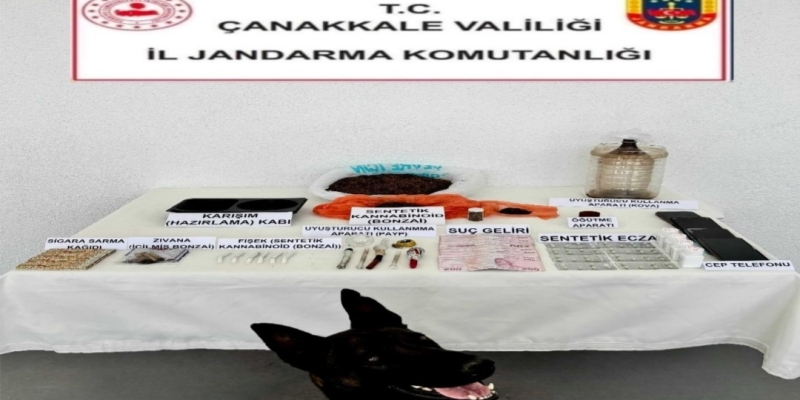 Çanakkale’de uyuşturucu operasyonuna 3 tutuklama