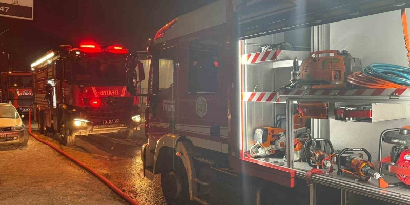 Ankara’da oto tamir dükkanında yangın paniği