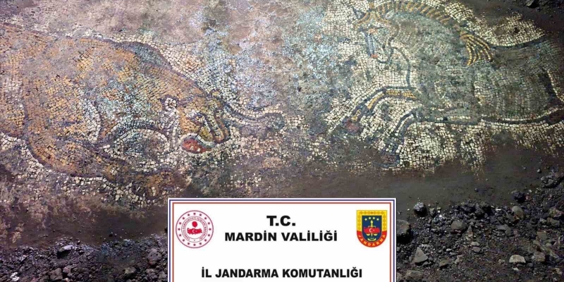Mardin’de "Anadolu Mirası" operasyonunda 1500 yıllık mozaik ele geçirildi