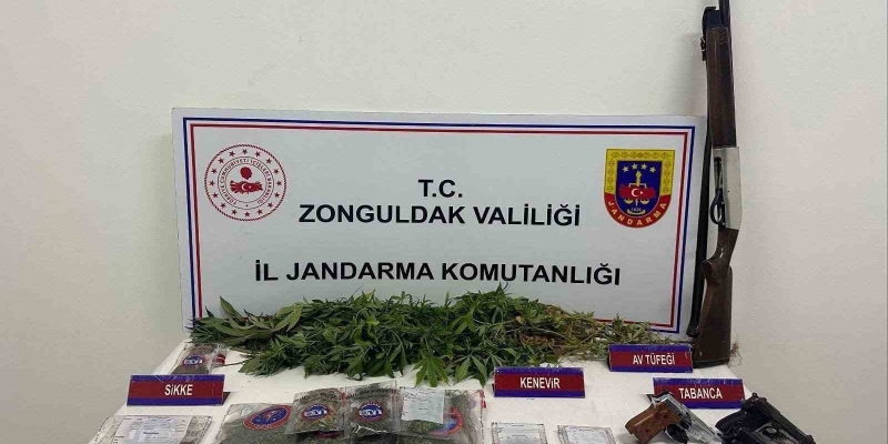 Zonguldak’ta tarihi eser ve uyuşturucu yakalandı
