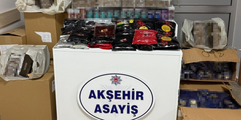 Akşehir’de gümrük kaçağı sigara operasyonu