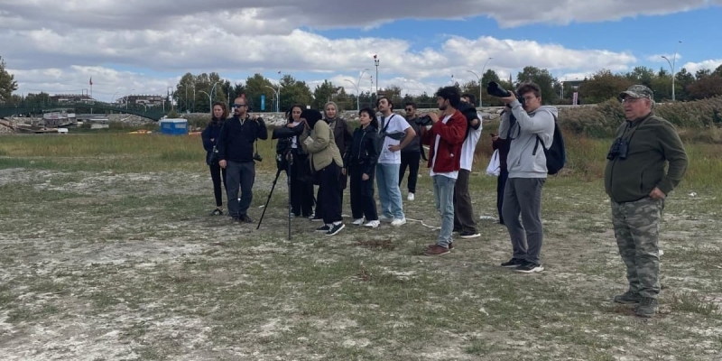 Beyşehir Gölü kıyılarında kuş gözlemi yaptılar