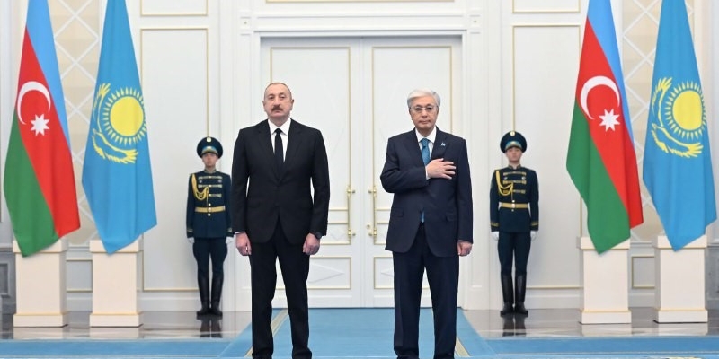 Azerbaycan Cumhurbaşkanı Aliyev, Kazak mevkidaşı Tokayev ile görüştü