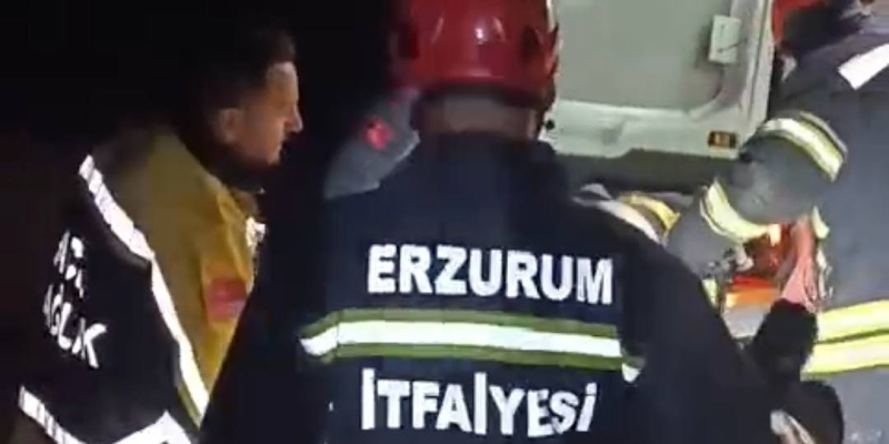 Erzurum’da otomobil şarampole uçtu: 1 yaralı