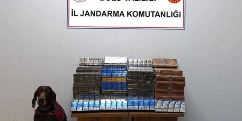 Yolcu otobüsünde bin 650 paket kaçak sigara ele geçirildi