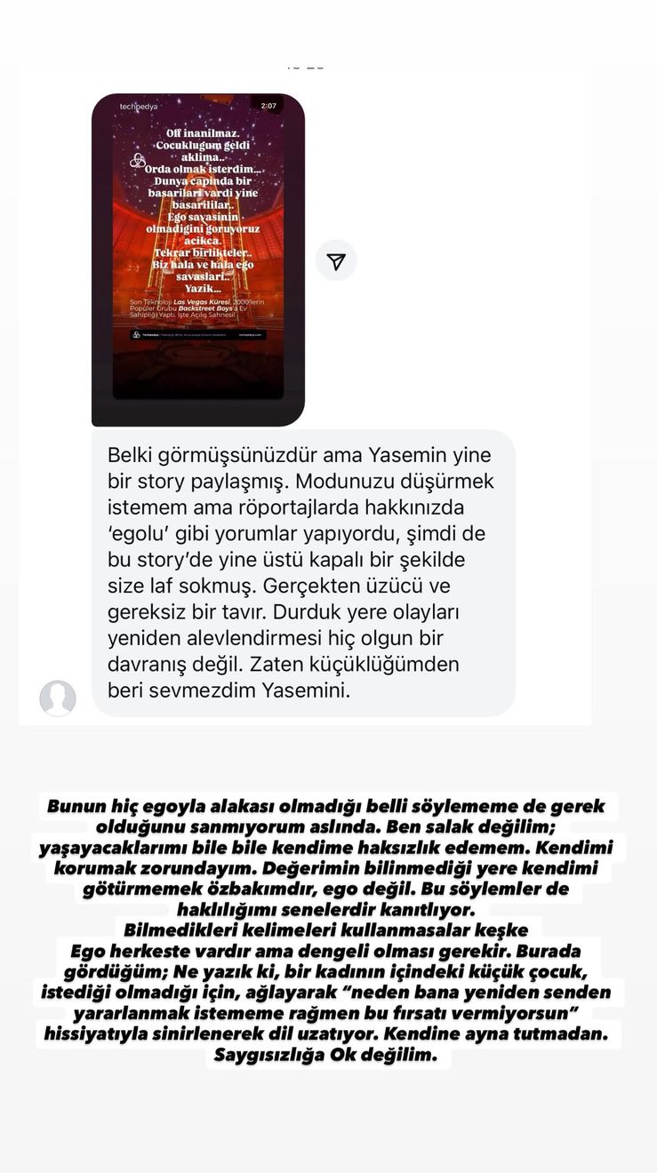 yasemin yuruk ile gulcin ergul un ego savaslari