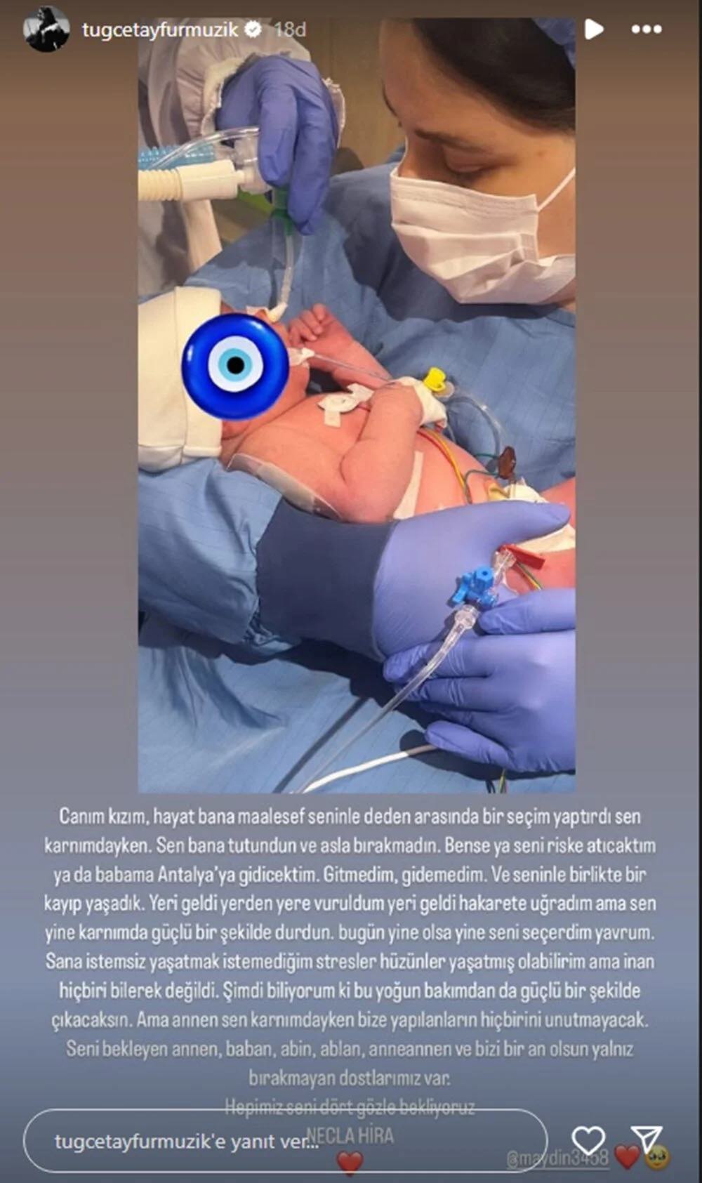 tugce tayfur ucuncu kez anne oldu