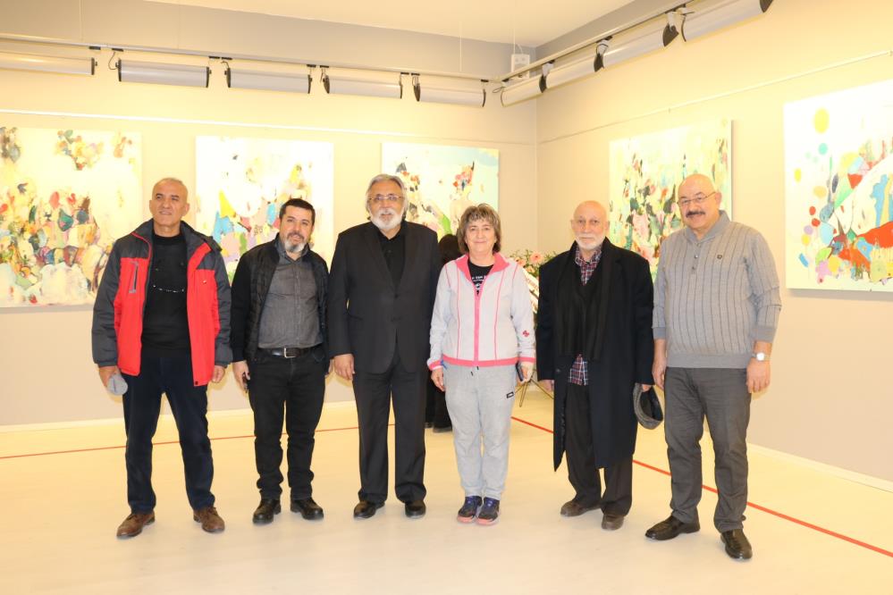 ressam belgin akin sanko sanat galerisi nde resim sergisi acti