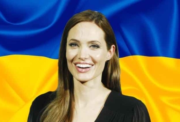 Ukrayna'yı Ziyaret Eden Angelina Jolie'nin Zor Anları! Sirenler Çalınca Koşmaya Başladı! 