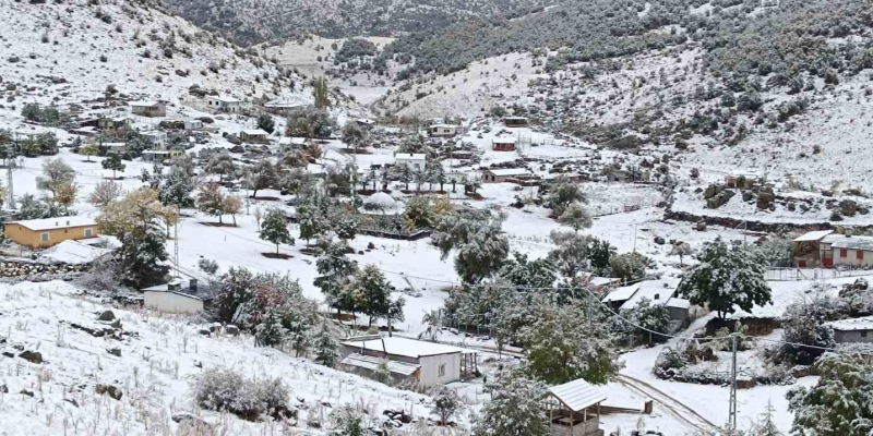 Antalya’nın yüksek kesimleri karla kaplandı