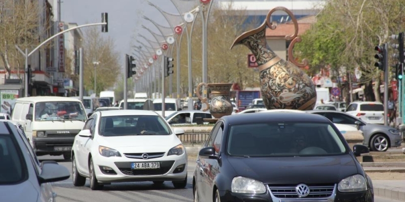 Erzincan’da araç sayısı 82 bin 256 oldu