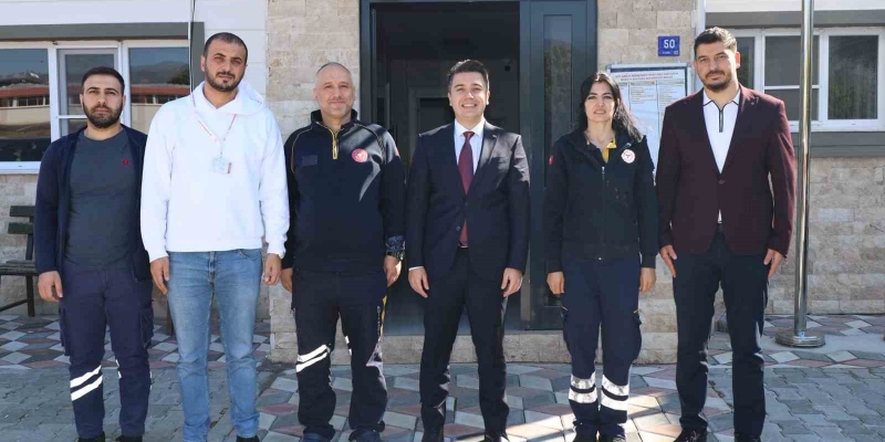 Kaymakam Gündoğdu sağlık personeli ile bir araya geldi