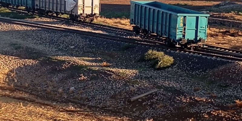 Kurtalan’da tren vagonu raydan çıktı