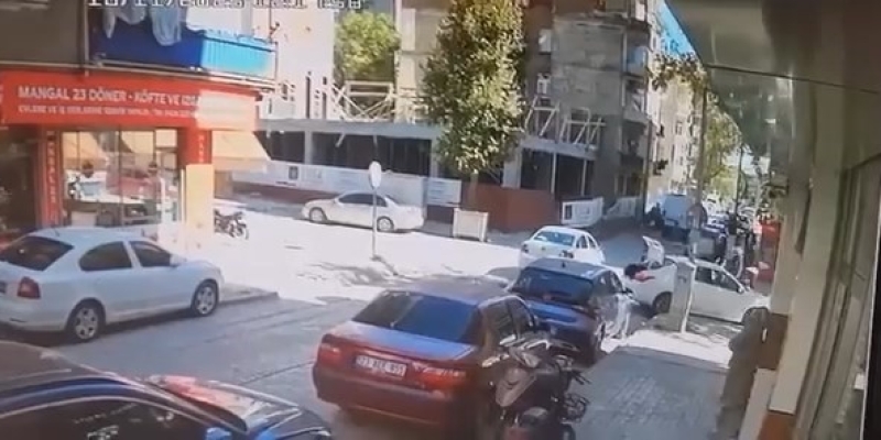Elazığ’daki kaza kameralara yansıdı