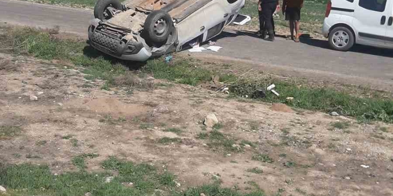 Mardin’de kontrolden çıkan SUV takla attı: 2 yaralı
