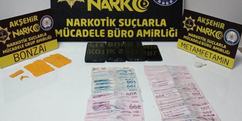 Akşehir’de uyuşturucu operasyonu