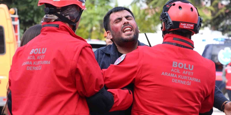 ’Bolu’da 5.8’lik deprem’ senaryosu gerçeğini aratmadı
