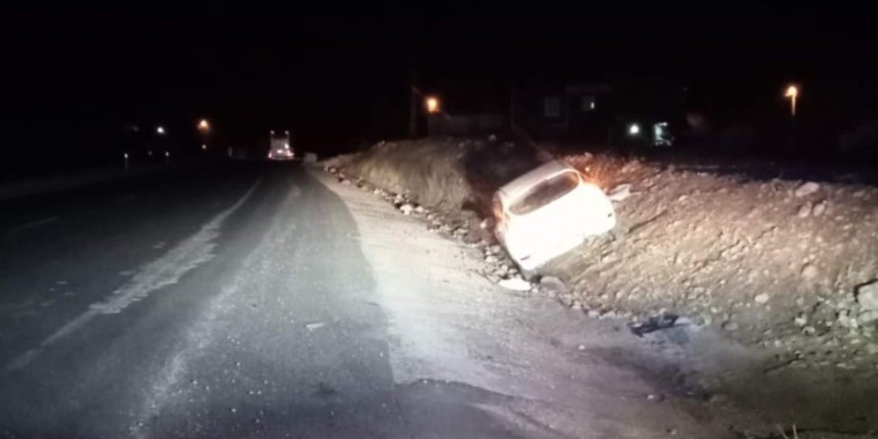 Otomobil şarampole girdi: 2 yaralı