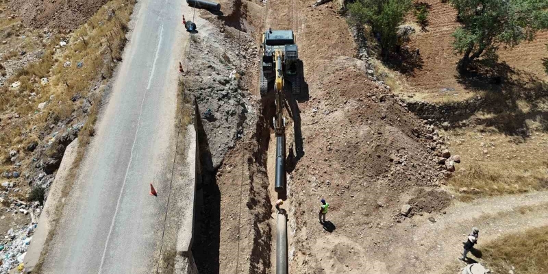Mardin’de Koyunlu ana isale hattında ilk su verildi