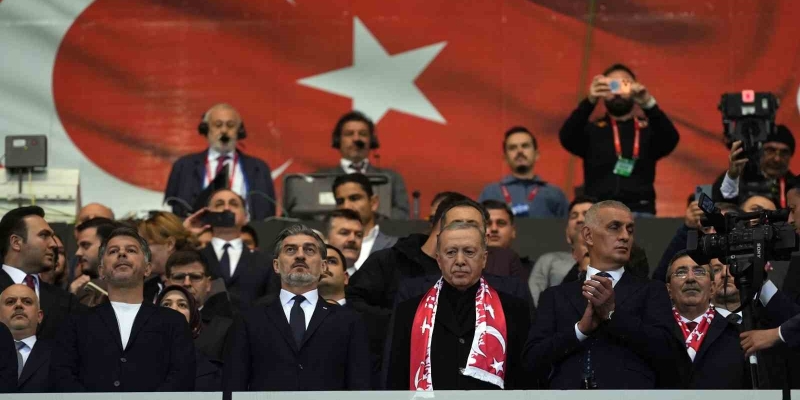Cumhurbaşkanı Erdoğan, Türkiye - Gürcistan maçında