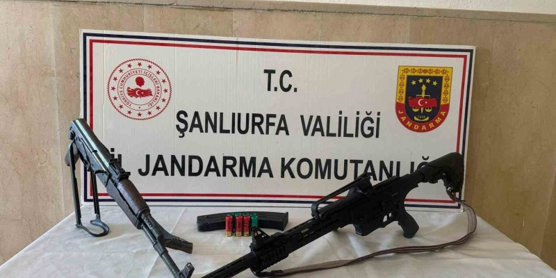 Şanlıurfa’da ruhsatsız 3 silah ele geçirildi
