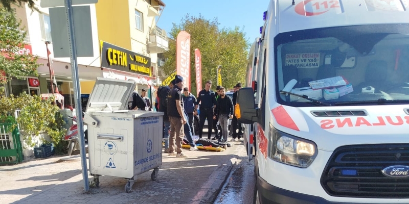 Darende otomobil ile motosiklet çarpıştı: 1 yaralı