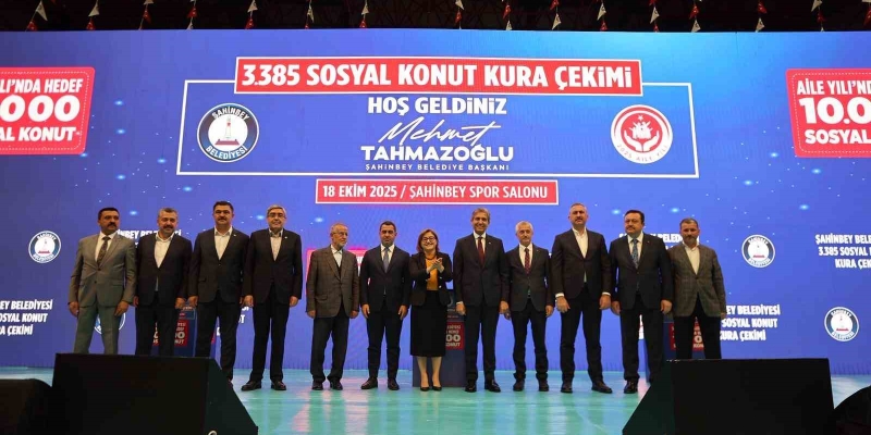 Şahinbey’de 3 bin 385 sosyal konutun kura heyecanı