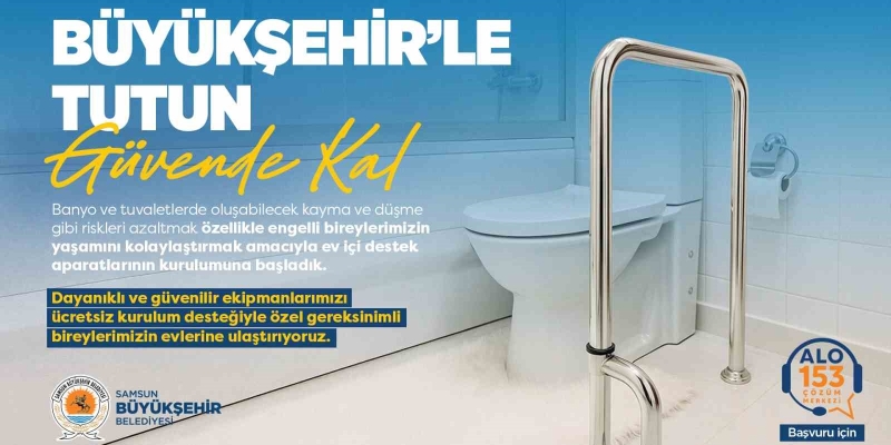 Özel bireylere ev içi tutunma aparatı desteği