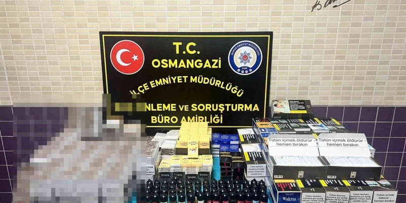 Bursa’da kaçak tütün operasyonu: Binlerce kaçak ürün ele geçirildi