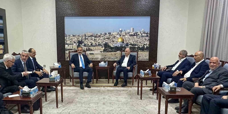 Dışişleri Bakanı Fidan ve MİT Başkanı Kalın Hamas liderleriyle bir araya geldi