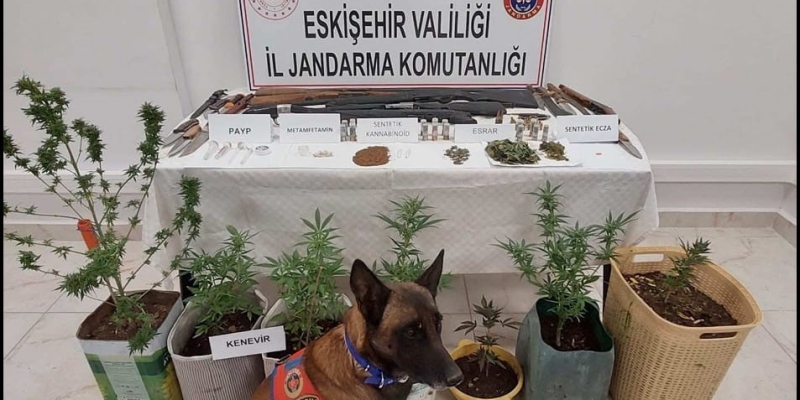 Uyuşturucu ve silah bulunduran 7 şüpheli jandarma tarafından yakalandı
