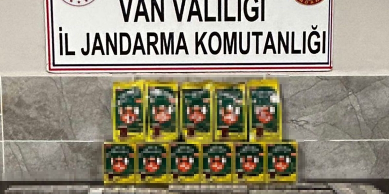 Van’da bin 460 paket kaçak sigara ele geçirildi