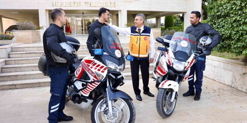 Mersin’de motorize ambulanslar hizmete girdi