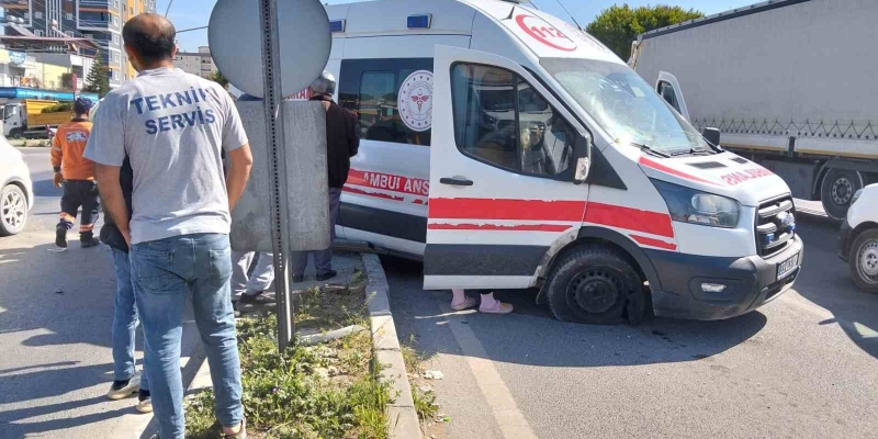 Ambulans şoförünün dikkati faciayı önledi