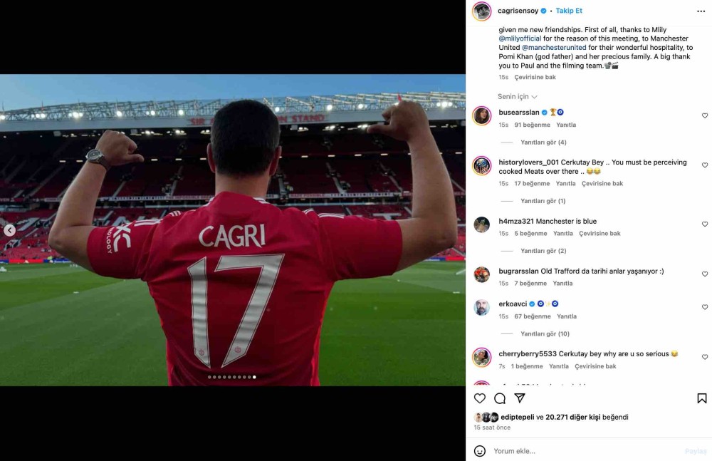 kurulus osman in cerkutay i cagri sensoy manchester united in yuzu oldu