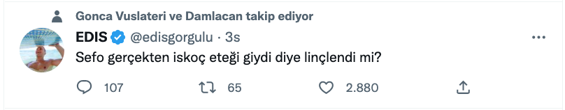 edis gorgulu den sefo nun linclenmesi ile ilgili ilginc yorum