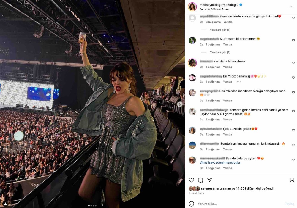 melis ayca degirmencioglu nun taylor swift paylasimi gundem oldu bir yildiz parlamis