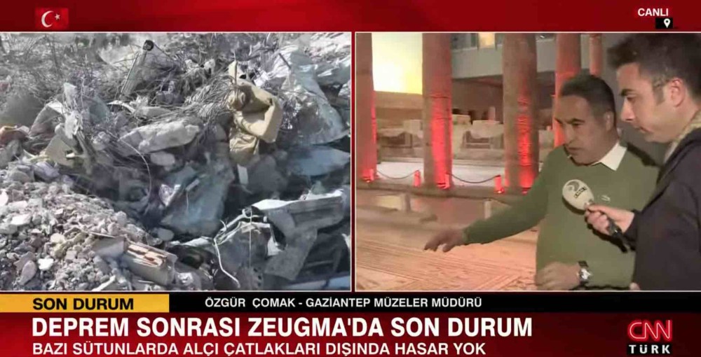 zeugma mozaik muzesi depremde hasar almadi