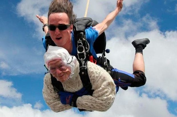 102 Years Old Skydiver! 